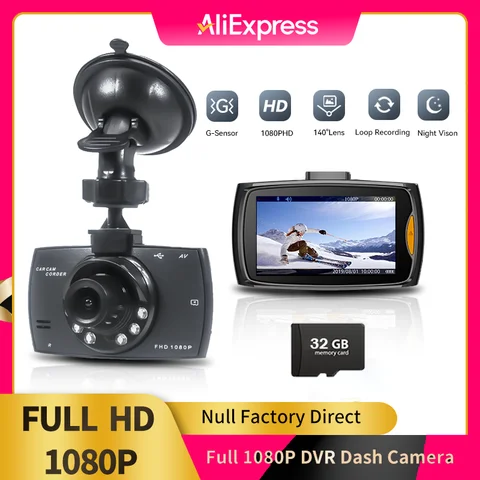 Null 1080P DVR 대시 카메라 2.3인치 카메라 나이트 비전 비디오 레코더 루프 녹화 차량 Dashcam G 센서 높은 비용 효율적