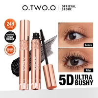 O.TWO.O-Máscara de pestañas, extensión de alargamiento, más gruesa, resistente al agua, fibra de seda 5D, volumen Extra, cosméticos