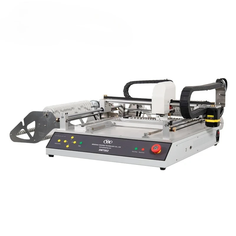 

All Feeders Free SMT802B With Universal SMT LED Surface Mounting SMD Placement Pick and Place Machine Solder Paste Printer