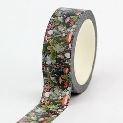 NEW 1PC 10M Decor Muted Forest Leaves Mushroom Plants Washi Tape for Scrapbooking Craft  Masking Tape Cute Journal Stationery