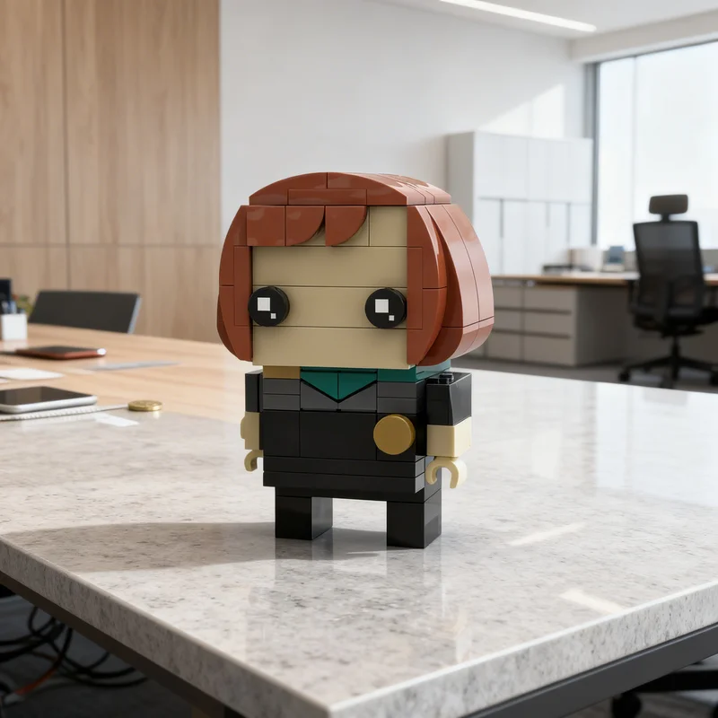 130pcs MOC Dr Beverly Crusher Headz Character Building Blocks Assembly Kit Collector Series Collectible Toy Gift For Builders