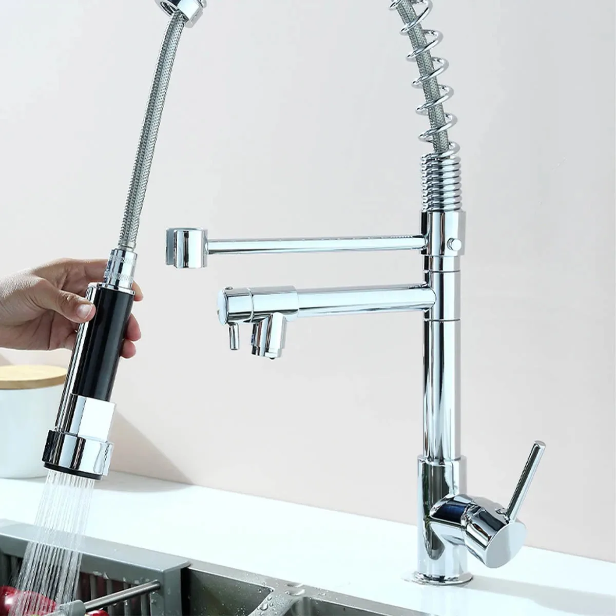 Cabezal de pulverización extraíble para grifo, boquilla rociadora de alta presión, ahorro de agua, grifo ABS de mano, reemplazo de grifo de lavabo de baño