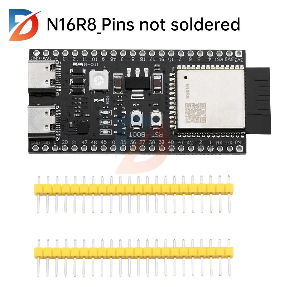 Встроенная плата разработки модуля ESP32-S3-N16R8/N8R2 Основная плата разработки ESP32-S3-DevKitC-1 с основанием антенны