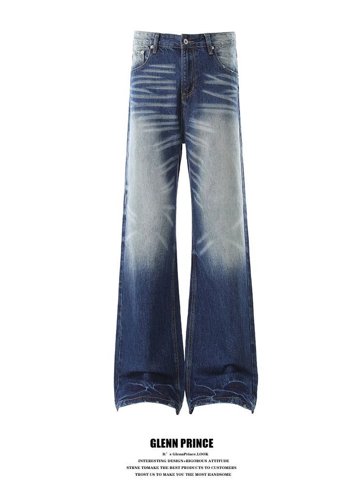 

Джинсы Gpstudio American Retro Waed, прямые, А-силуэт, мужские, для повседневной носки, универсальные, Cleanfit, длинные брюки, повседневные, хлопок/полиэстер...