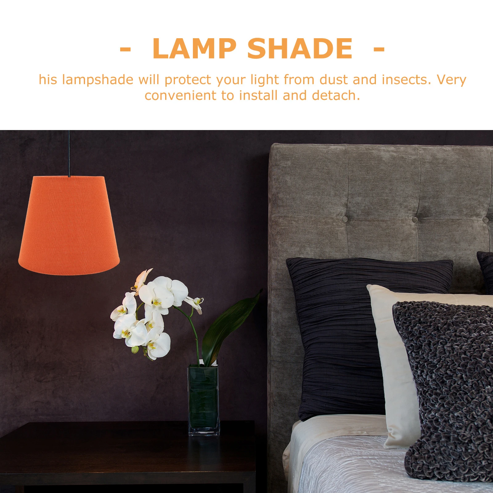 

Lampshade For Table Lamp Small Barrel Cloth Shade E14 Base Vintage Drum Light Cover Home Hotel Decor Use