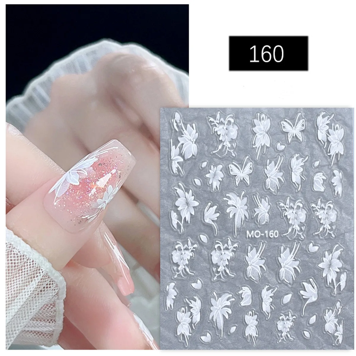 3 sheet Nail Stickers Luxury Brand Logo Nail Art Professional Decoration Manicure DIY Accessories