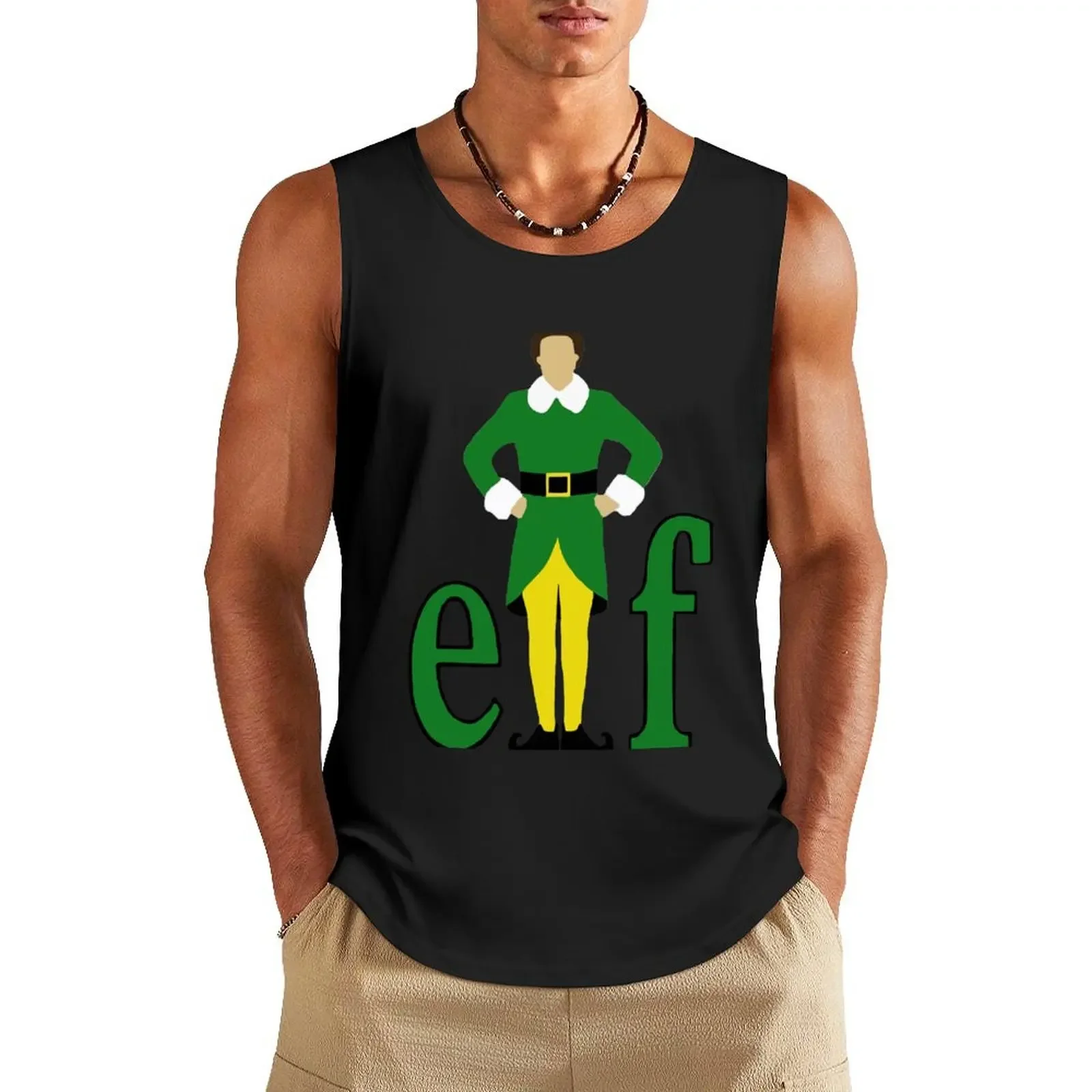 

Buddy the Elf Tank Top gym accessories men sports clothes for men bodybuilding man