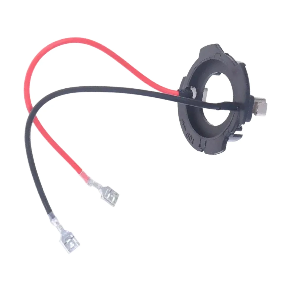 LED Bulb Holder H7 Socket Adapter Nighttime Driving Wear Resistant Tool-free Installation Secure H7 Bulb Retention