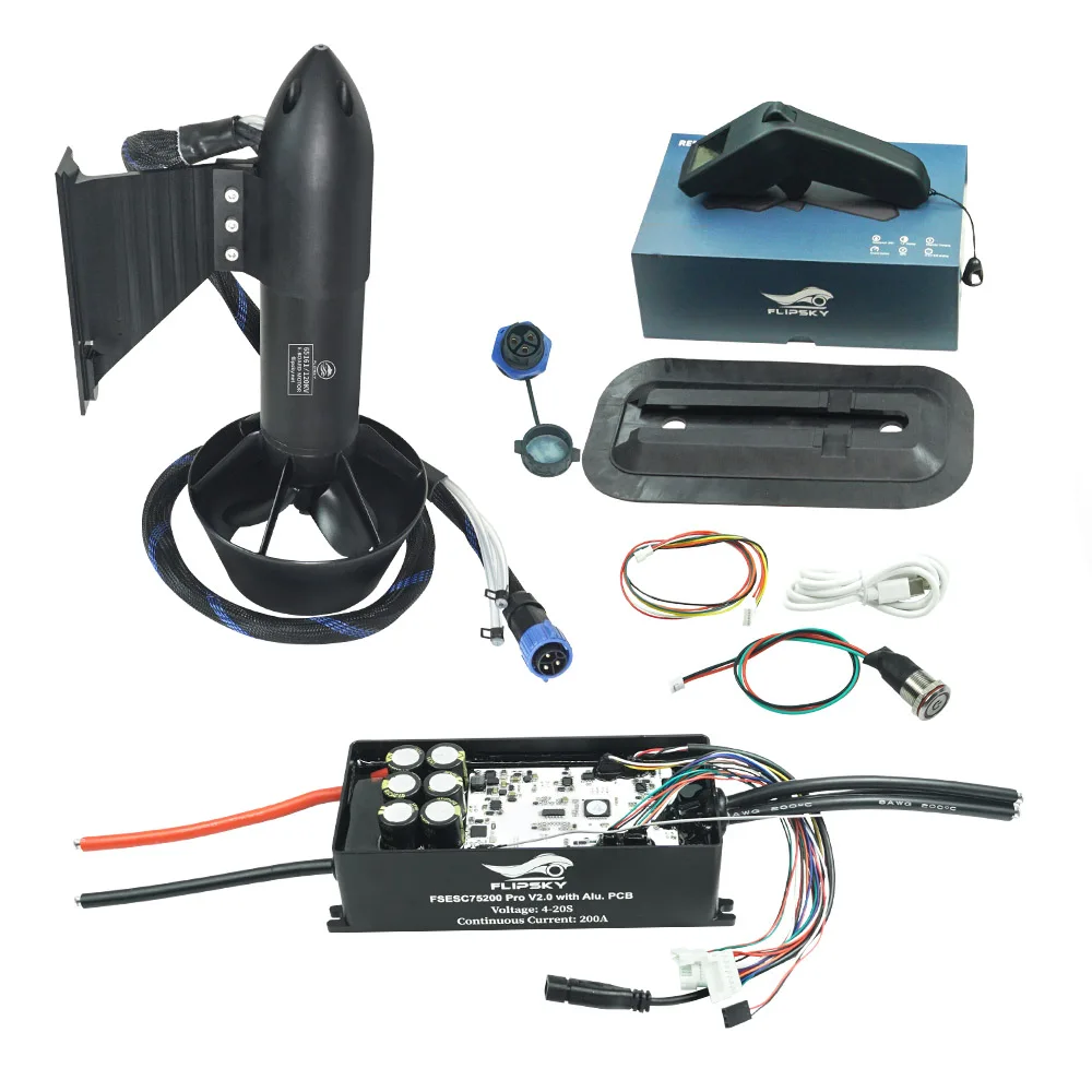

Flipsky Brushless 65161 6000W Motor Waterproof Underwater Thruster Electric Boat Thruster Outboard Motor Drive Boat Jet