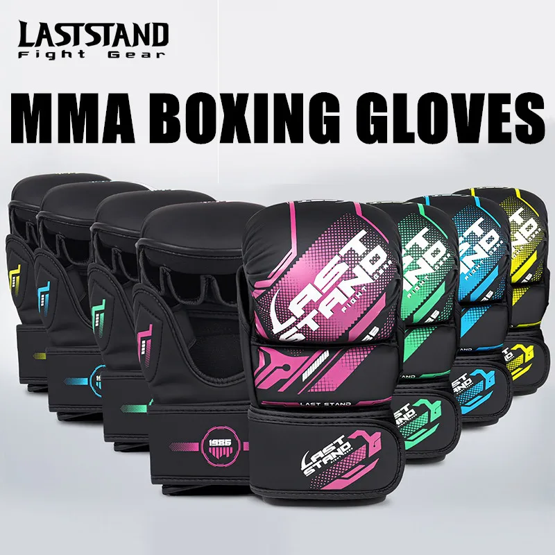 المهنية MMA قفازات ملاكمة بولي Leather الجلود MMA القتال فنون الدفاع عن النفس قفازات ملاكمة الكاراتيه الملاكمة التايلاندية قفازات التدريب الرجال النساء