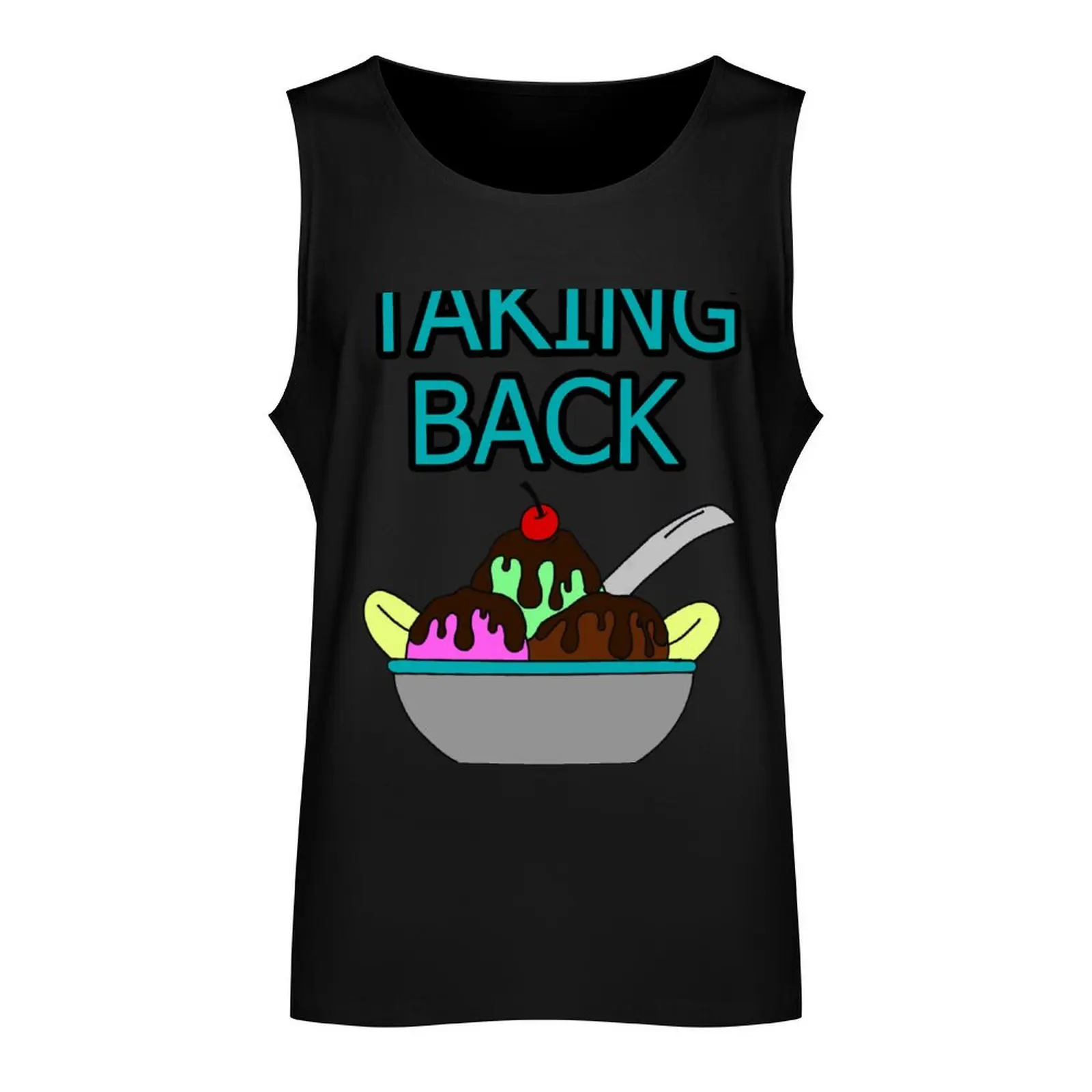 Taking Back Sunday - Ice Cream Sundae Tank Top Men's tops t-shirt gym man Sportswear for men