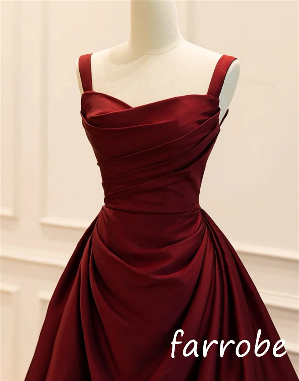 Customized Elegant Exquisite Charmeuse Pleat A-line Sweetheart Long Dresses Bespoke Occasion Formal Casual