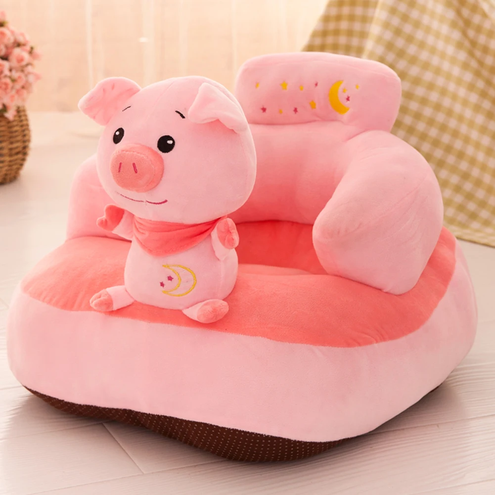 Baby Sofa Support Seat Cover Toddler Cartoon Plush Chair Learning To Sit Comfortable Washable Chair Baby Seats Children's Sofa