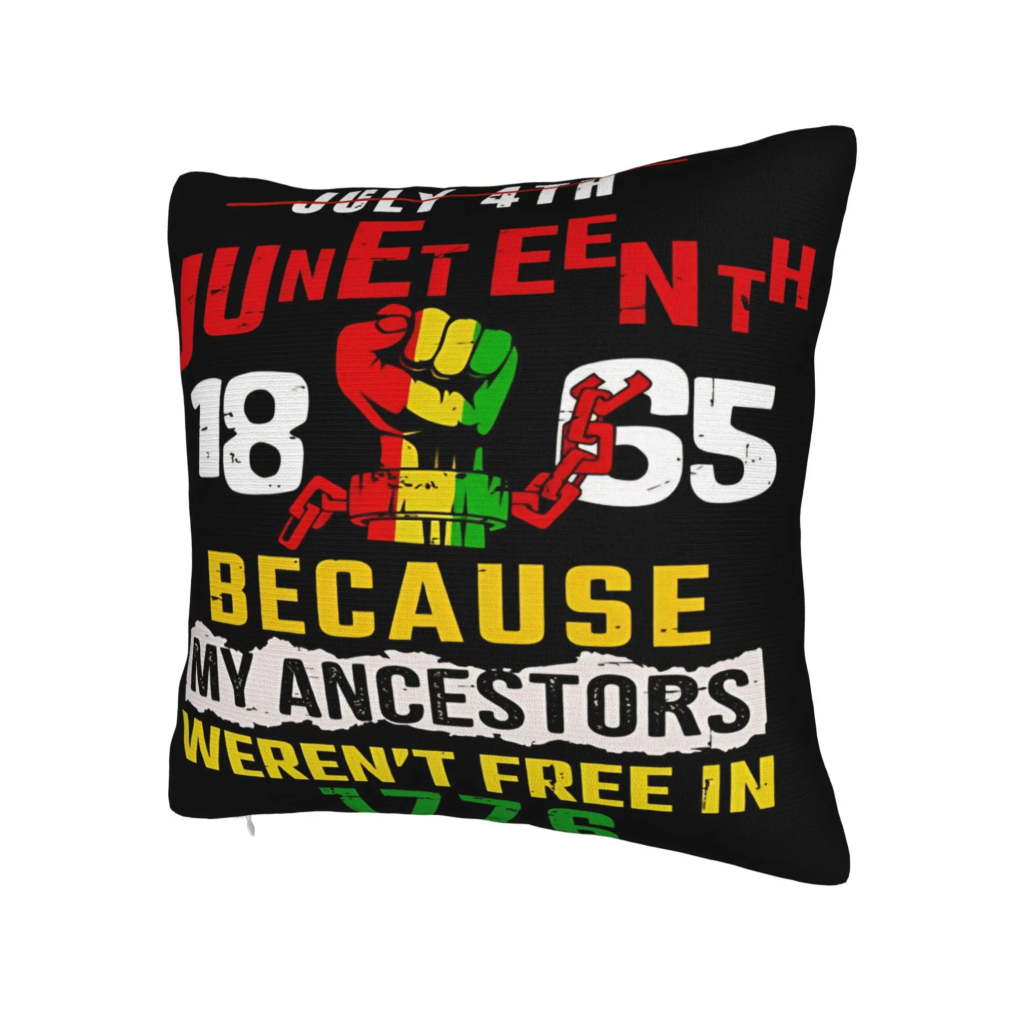 Decorative Pillow Covers Juneteenth 1865 Rooted In Freedom Product Chair  Pillow Case Cover Square Style Multi-Size