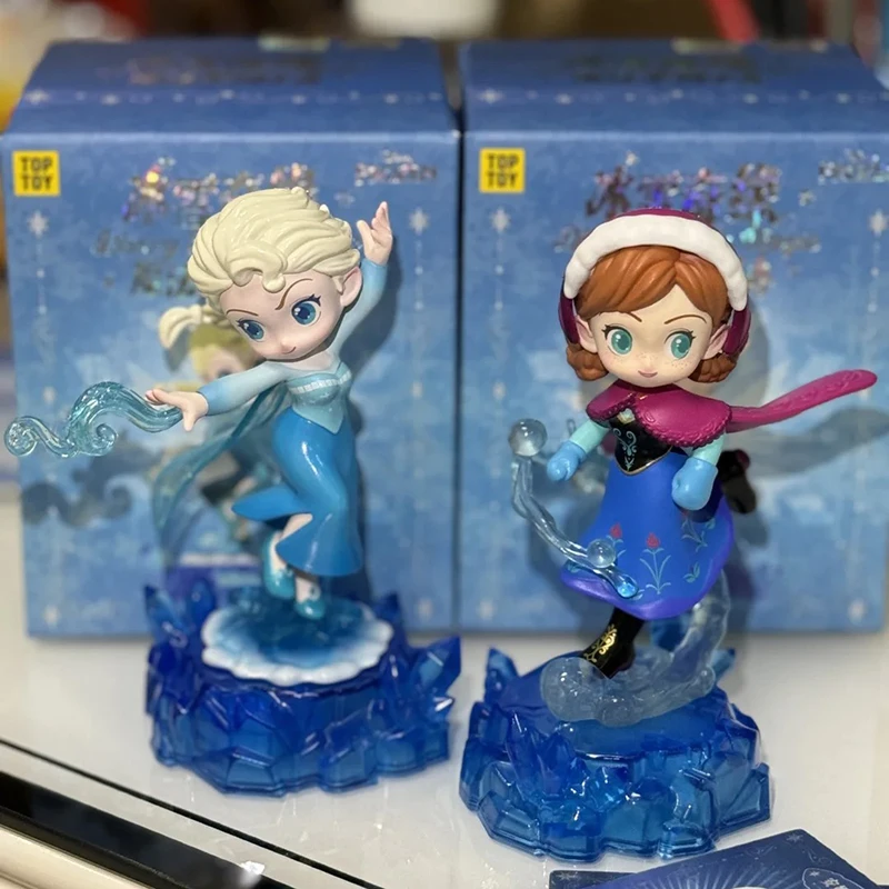 Genuine Disney Frozen Magic Series Blind Box Toys Anna Elsa Mysterious Box Dolls Trendy Fashion Toys Collection Kawaii Xmas Gift