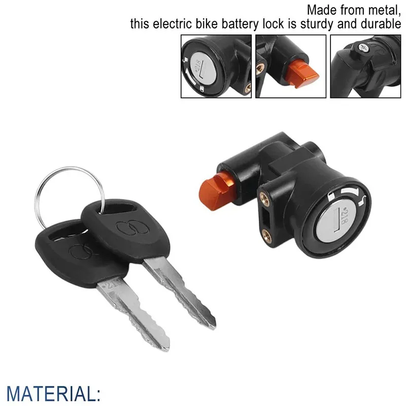 HIMO C20電動自転車用オリジナルバッテリーロック、バッテリーキーセット交換用アクセサリー