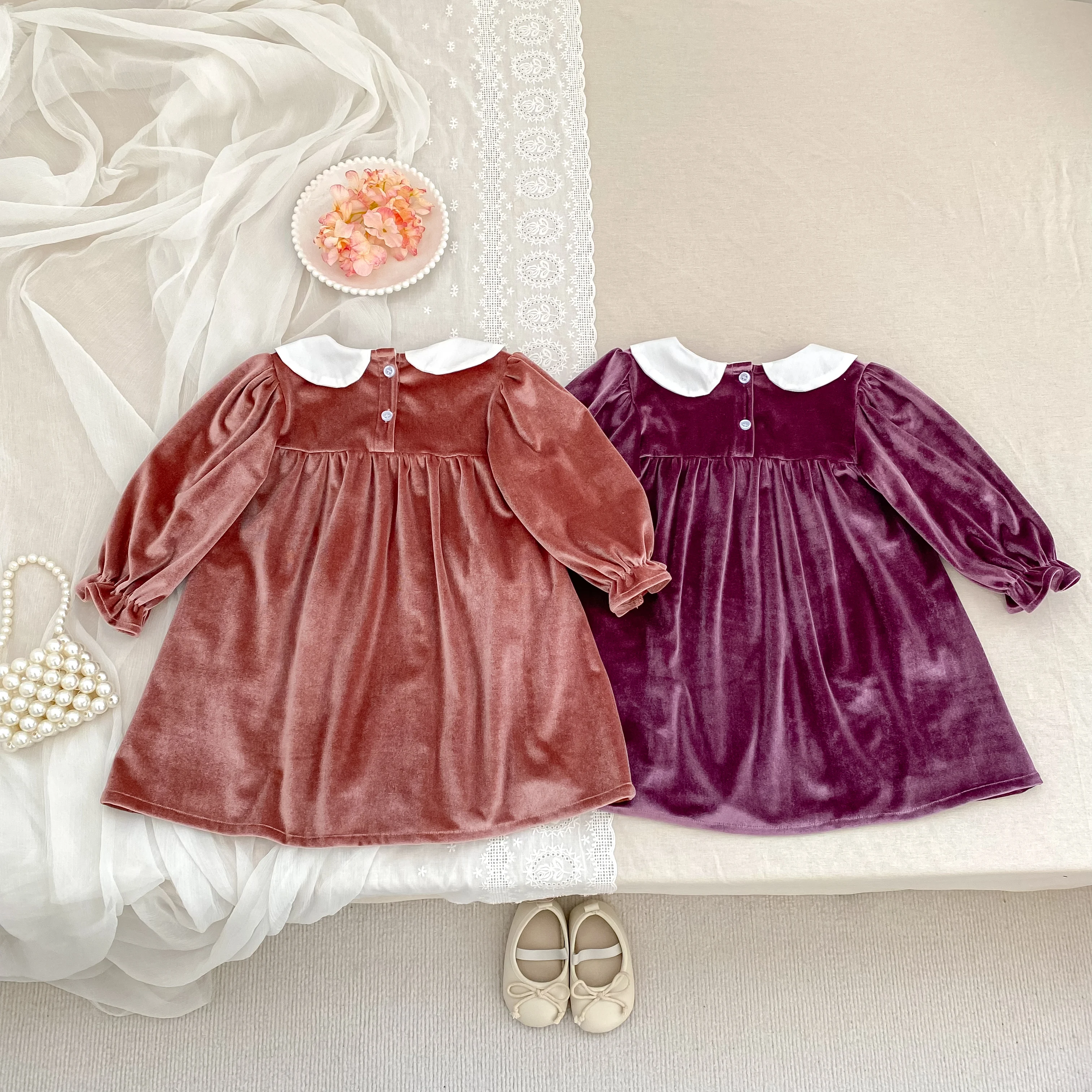 Herbst Baby Mädchen Kleidung Stickerei Weihnachten Party Kleid Kostüm 1-6Yrs Kleinkind Mädchen Geburtstag Kinder Kleidung Weihnachten Kleider – Detail 11