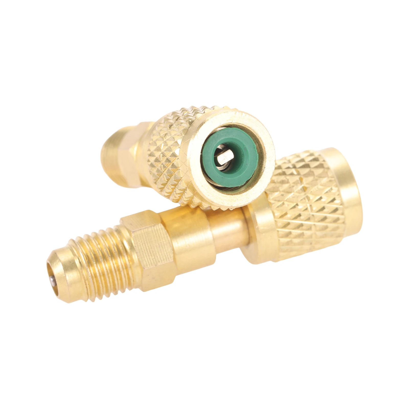 R32 R454b R410a R134A Refrigerant A2L Brass Tank Adapter Connector Kit with Valve Core Remover Washer Tool for Mini Split System