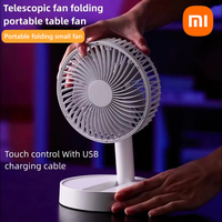 Xiaomi F28 Mini Portable Usb Desktop Folding Fan 4 Speeds Timing Function Quiet Cooling For Bedroom Indoor & Outdoor Use