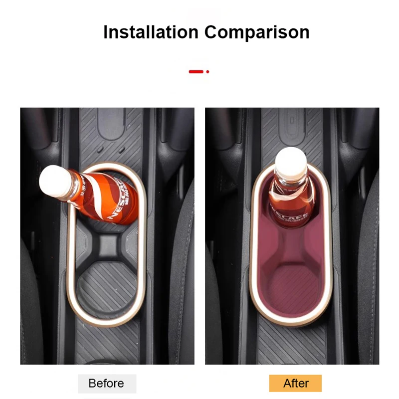 Water Cup Holder Silicone Cup Holder Central Control Water Cup Holder for Mini Cooper J01 E SE J05 Aceman 2024 2025 Accessories - view 2