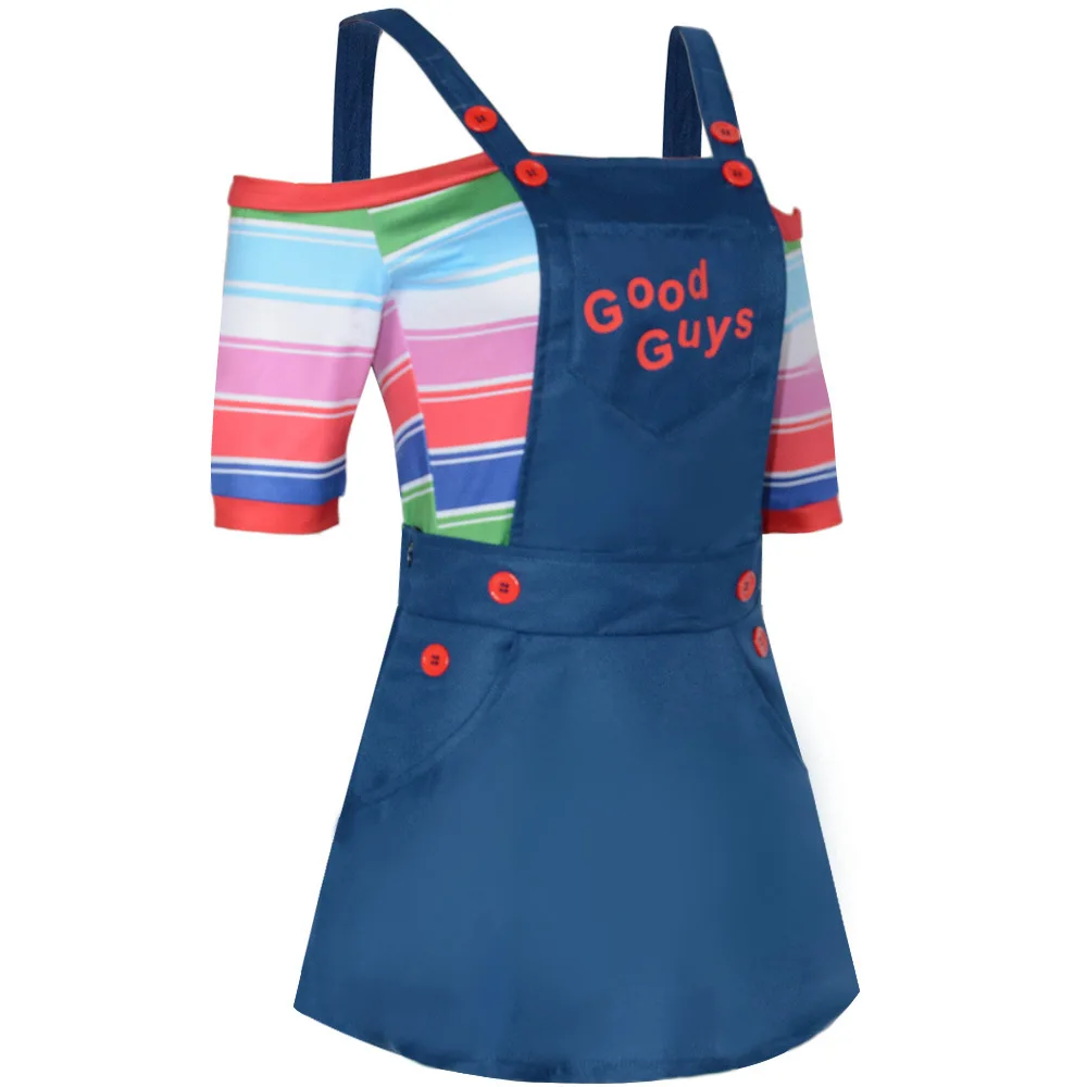 Child's Play Chucky‌ Dress Cosplay Costumes Movie Character Halloween Party Costume Performance Clothes for Adults view 2