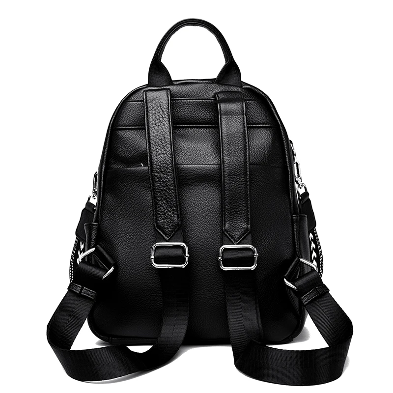 2023 Cowhide Backpacks Shoulder Chest Bag High-Capacity Ladies Women\'s Bags Travel  Fashion For Girls Luxury Black Chest Bag