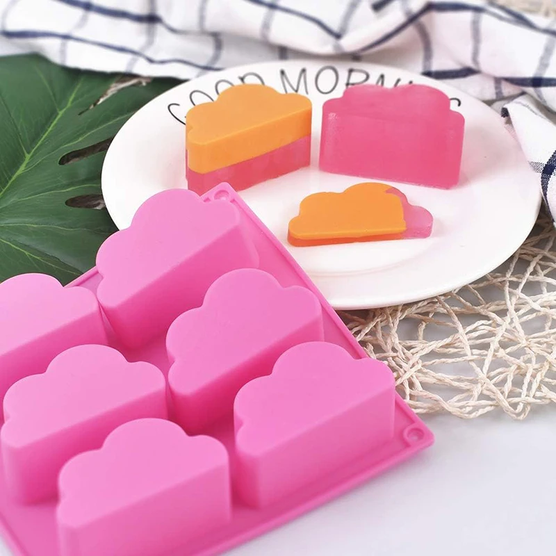 New Cloud Silicone Mold For Soap Making Supplies Pudding Jelly Ice Cube Tray Mousse Cake Baking Kitchen Tools Moule Savon Jabon