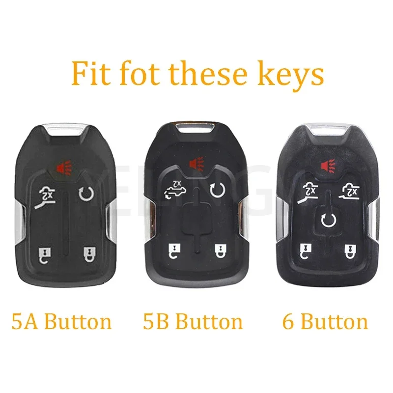 NEW TPU Car Remote Key Case Cover Shell for CHEVROLET Silverado GMC Sierra 1500 2500HD 3500HD Terrain Acadia 2020 2021 2022