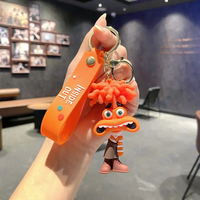 New Disney Inside Out 2 Keychain Figure Anxiety Envy Joy Anger Disgust Fear Doll Anime Bag Keyring Toy Christmas Gifts