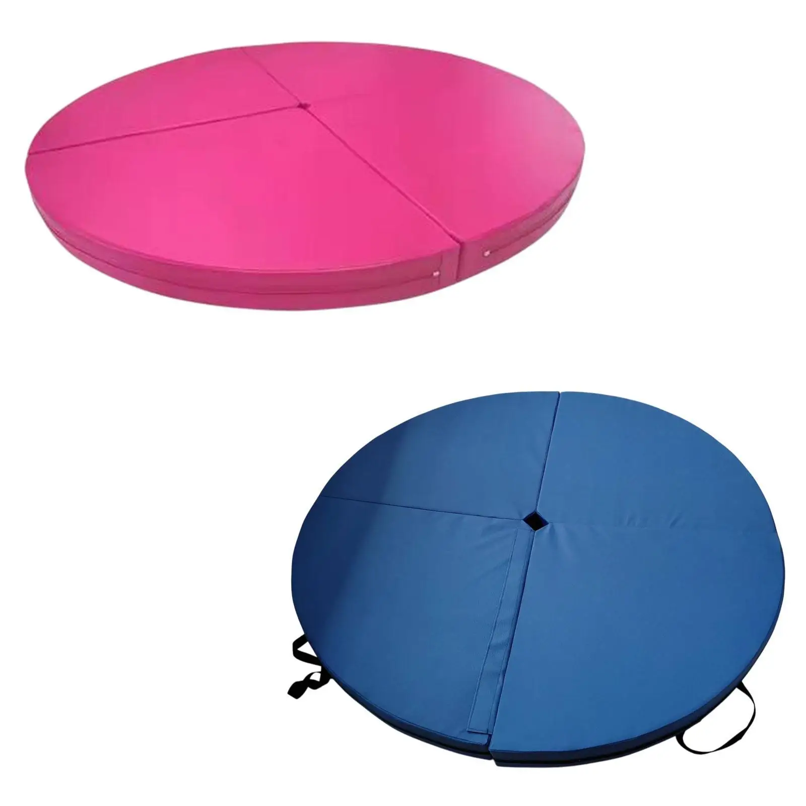 Foldable Pole Dance Crash Mat Portable Thick Round Sponge Protection Pad Non Slip Gymnastics Mat for Fitness Practice