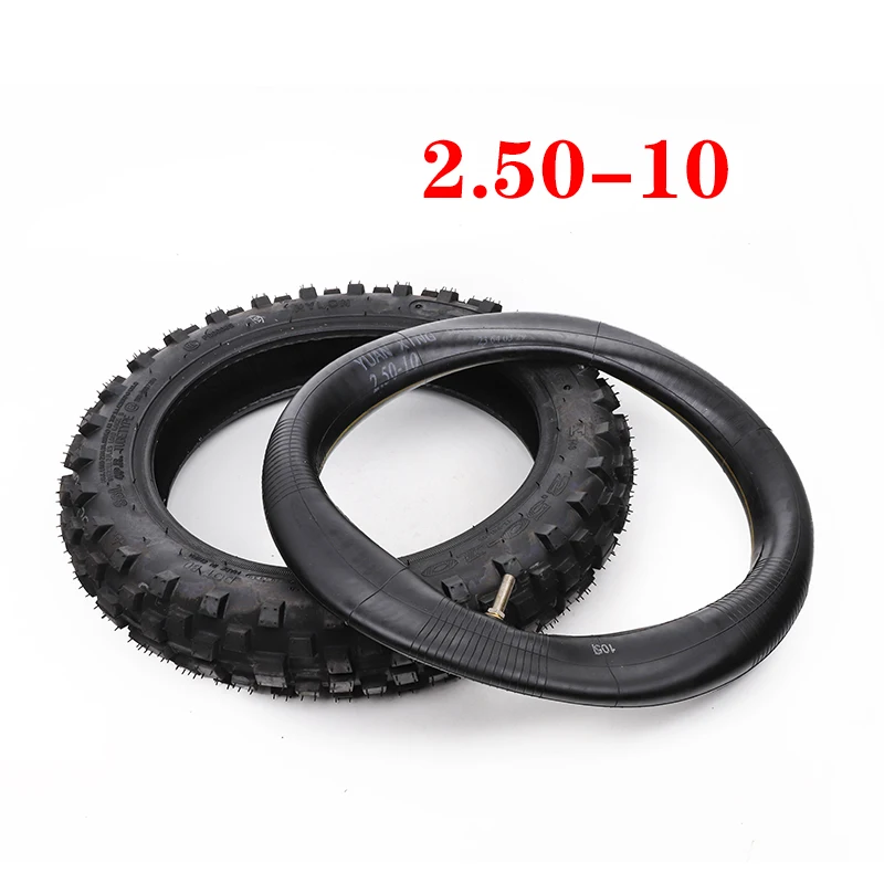 2.50-10 Inner Tube Outer Tires for Front or Rear Tires 10 Inch Motocross Motocross Pit Bike for CRF50 Off-road Motorcycle