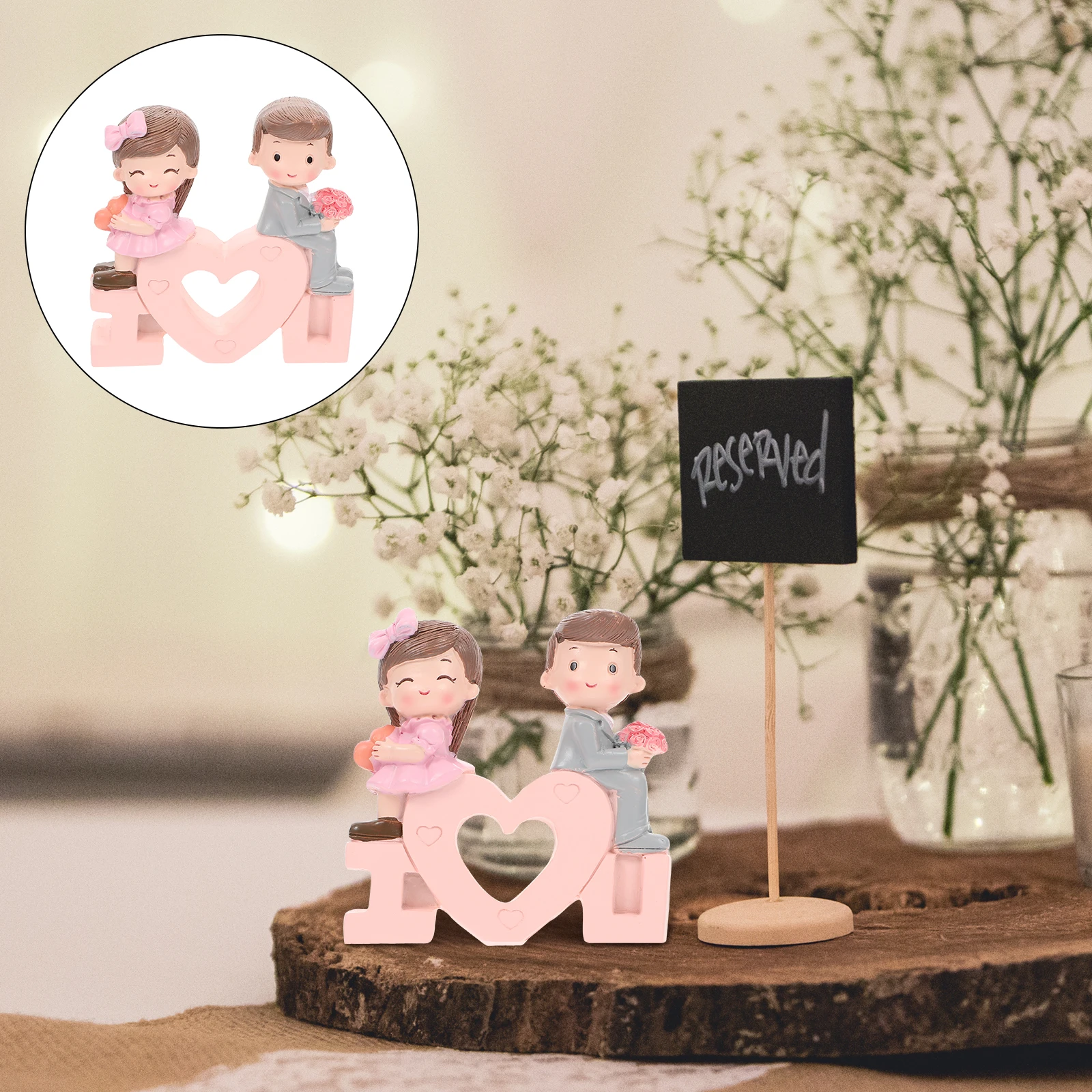 

for Love Ornaments Couple Gift Romantic Embrace Decor Decorate Resin Decorations