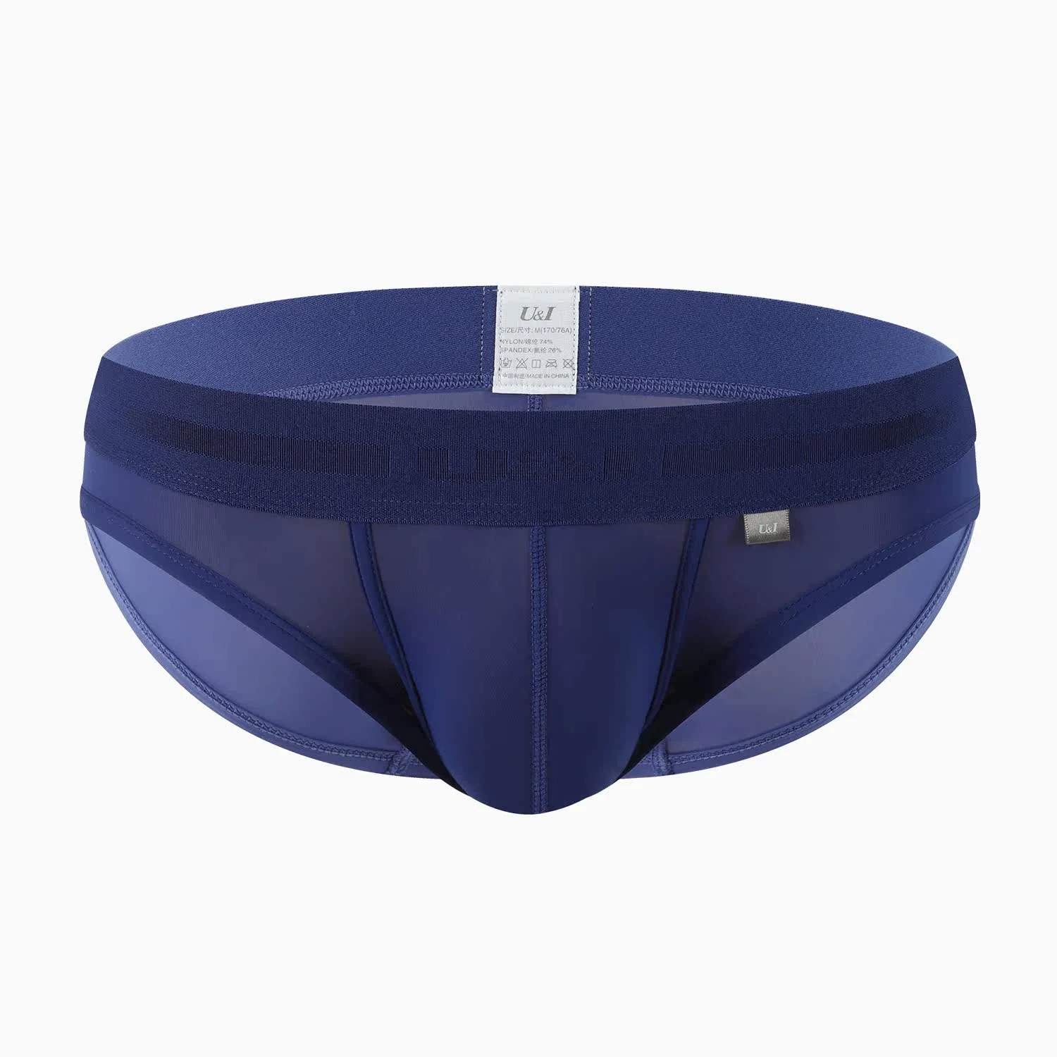 

Мужское нижнее белье U&I с треугольными чашечками, модное индивидуальное, ультратонкое, слегка прозрачное, высокоэластичное, нейлоновое, сексуальное, удобное, вогнутое и