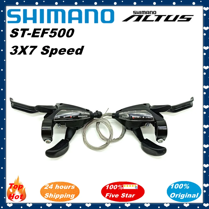 Shimano ST-EF500 Shifter 3s 7s 8s EZ FIRE PLUS Brake Lever 21speed 24speed With Window MTB Mountain Bike Cycling Part