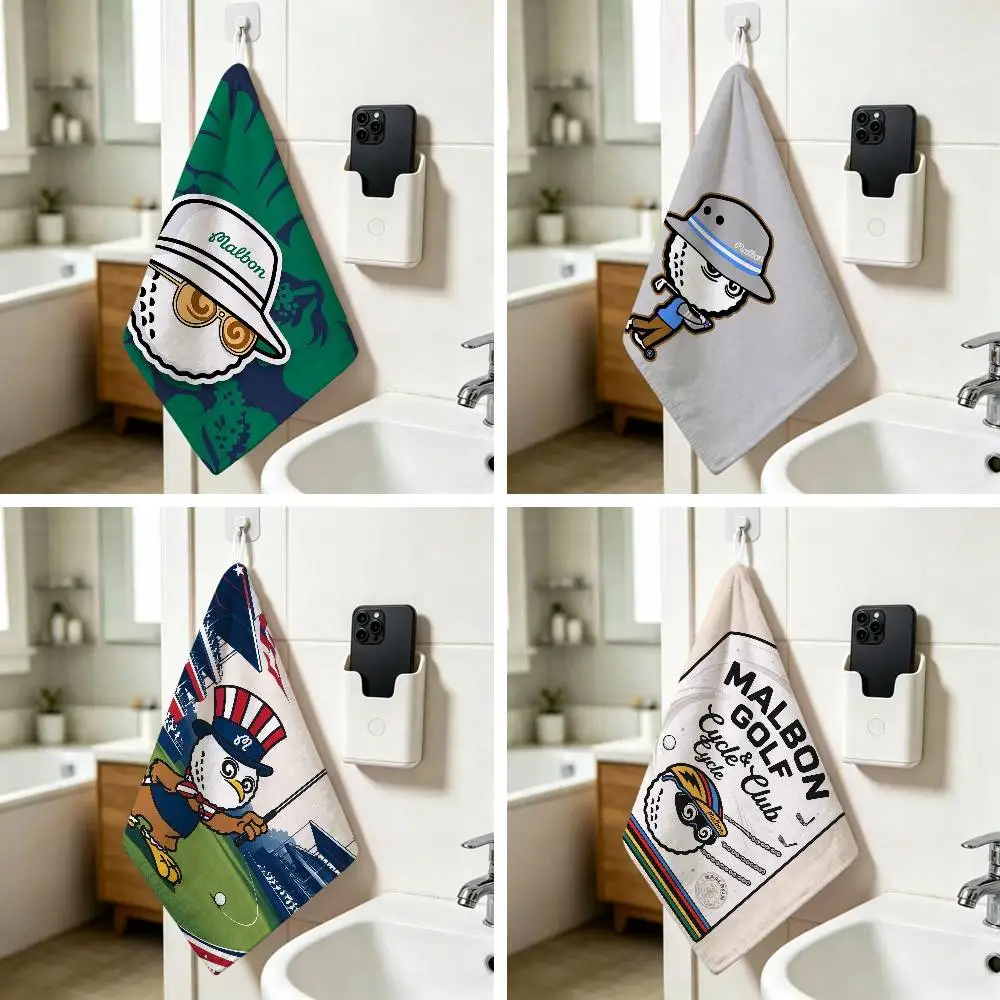 Malb-on Golf Bball Sunglassess  Hanging Style Hand Wiping Towel Polyester Cotton Anti-fade For Indoor Kitchen Living Room