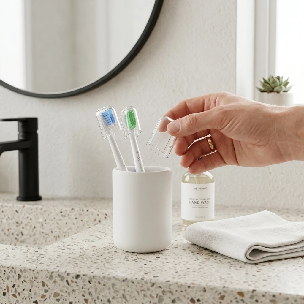 Compatible with Philips Sonicare Electric Toothbrush Heads Dustproof Covers Brush Head Protective Caps for Storage Travel Daily
