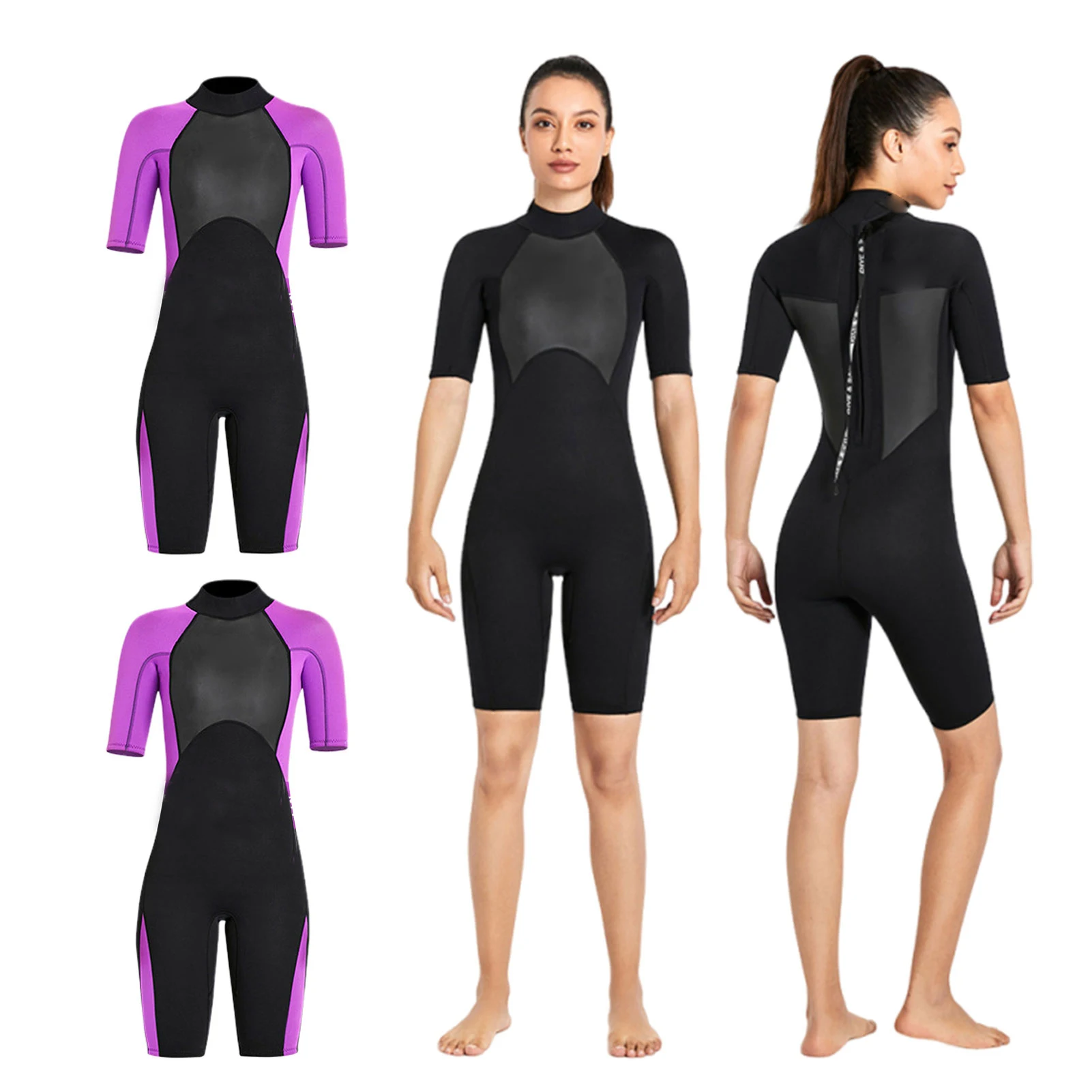 

Гидрокостюм для дайвинга 2 мм, женский, с короткими рукавами и шортами, неопреновый, утолщенный, теплый, морозостойкий, для серфинга и плавания