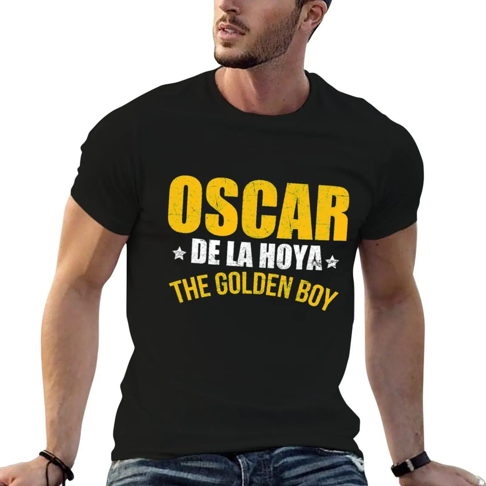 Oscar De La Hoya T-Shirt Functional Casual Short Sleeve Tee