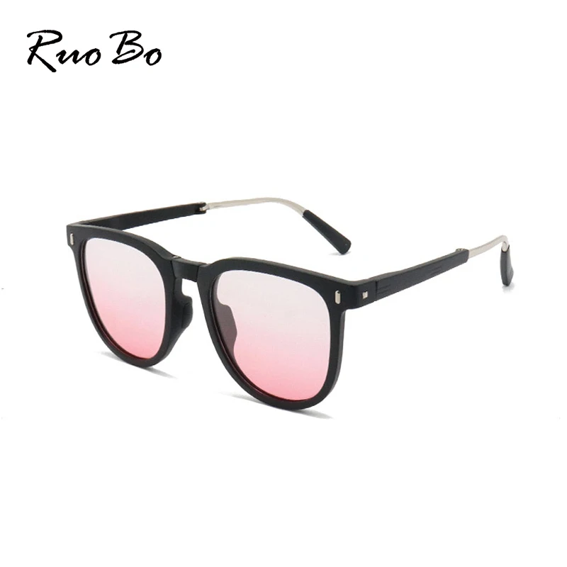 RUOBO Folding Sunglasses Eyewear UV400 Protect Eyeglass Women Cycling Accessories Portable Casual Goggles Gafas De Sol