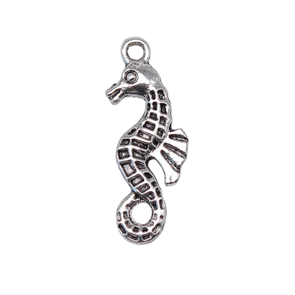 Pendant Seahorse Charms Jewelry For Woman 26x10mm 10pcs