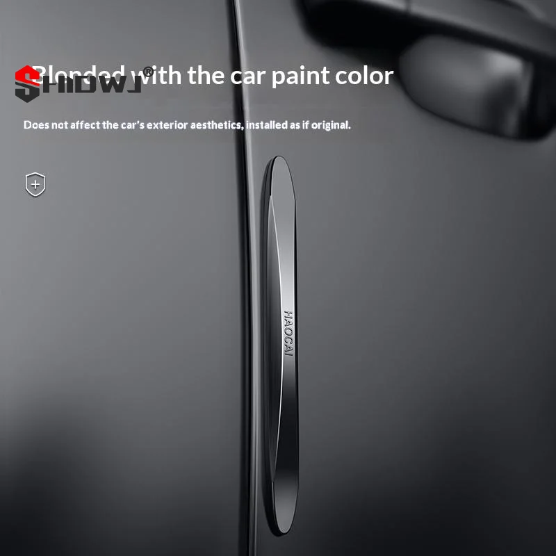 Universal Car Door Anti-collision Strip 4Pcs Anti- Edge Protector for Mirror Door Long-lasting Adhesive