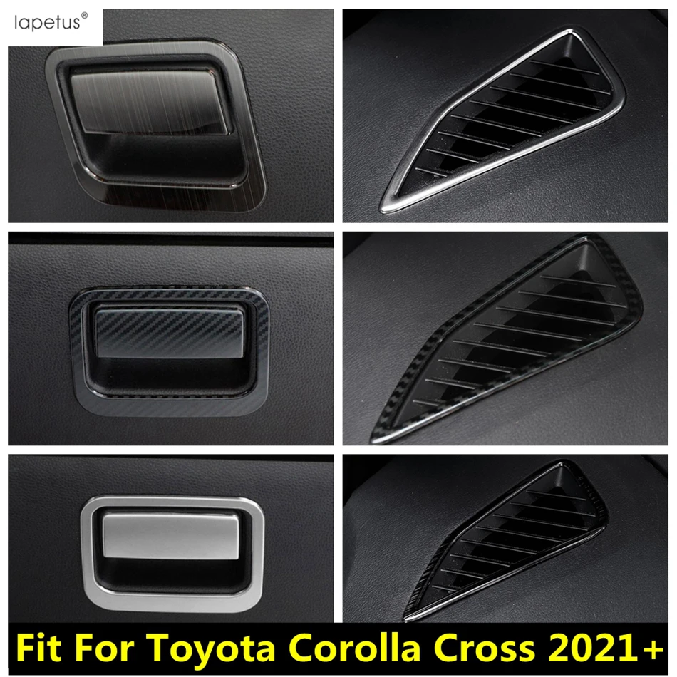 

Dashboard Air AC Vent Outlet Frame / Glove Box Sequins Cover Trim For Toyota Corolla Cross XG10 2021 - 2024 Accessories Interior