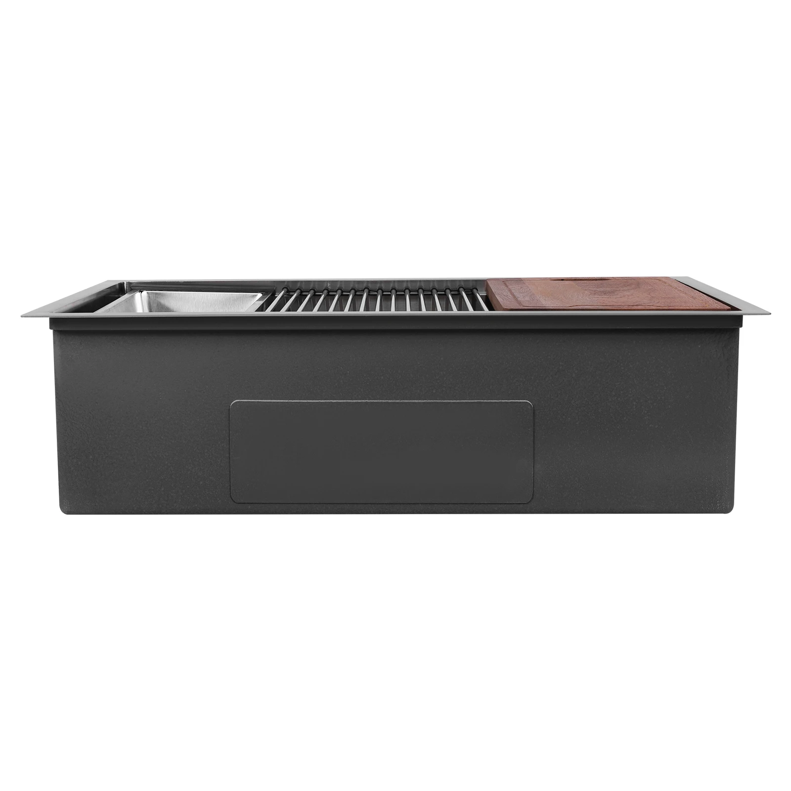 حوض مطبخ سفلي 16 مقياس مع مصفاة سلة شبكية سفلية 30/33 بوصة حوض أحواض المطبخ مع ملحقات أحواض قطرة