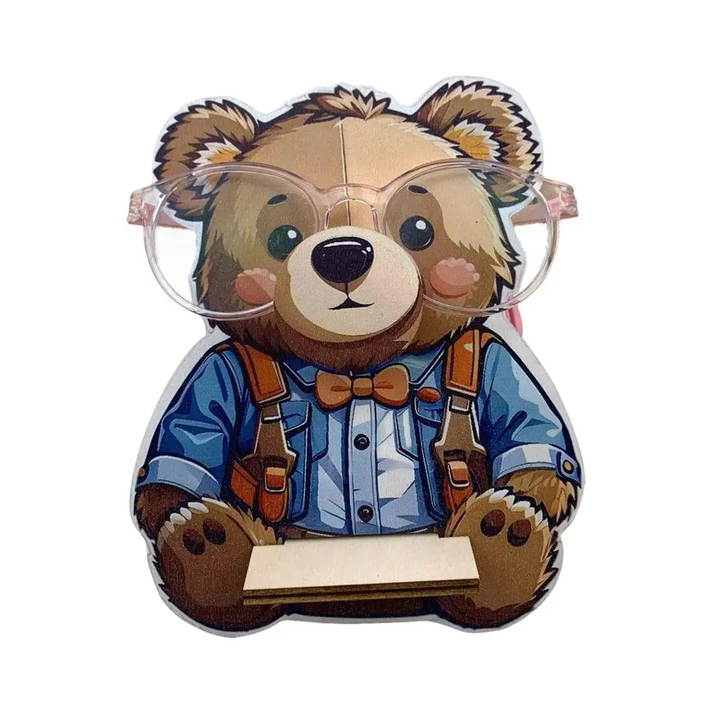 Wooden Animal Eyeglasses Holder Stand, Handmade Animal Glasses Storage Rack, Sunglasses Spectacle Display Rack Wood Decor