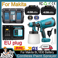 Cordless Electric Paint Spray Gun For Makita 18V Replacement Battery Paint Spray Gun Wireless For Makita BL1830 BL1860 Battery