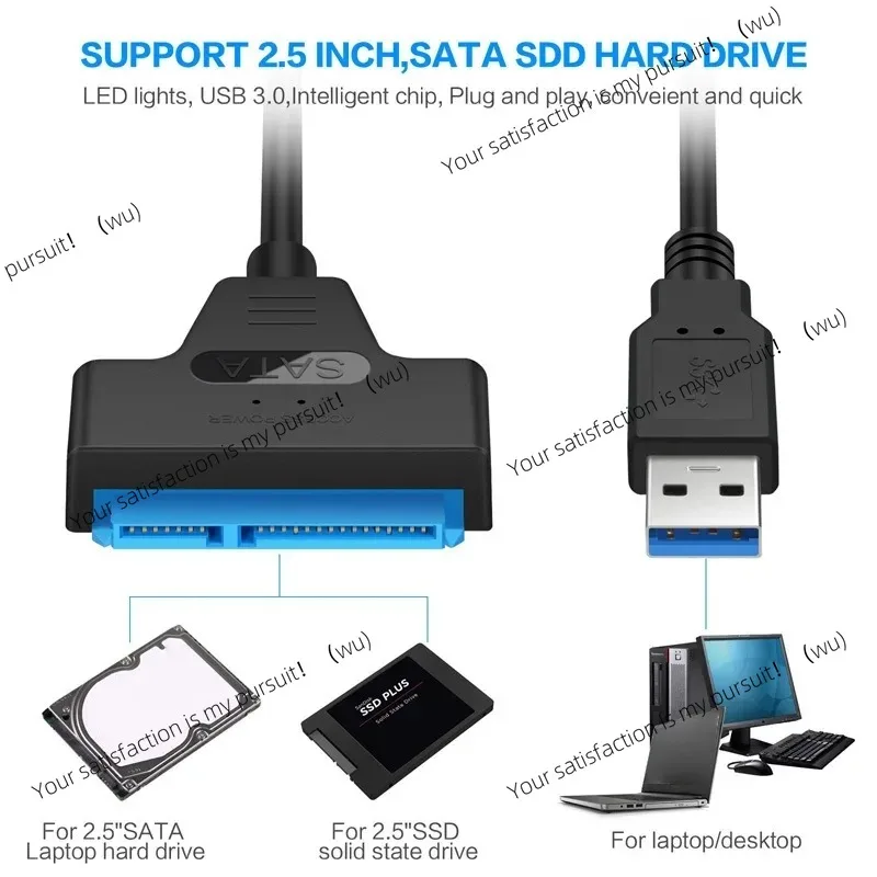 ZOCI-USB 3.0 To Sata Cable For 2.5 Inch External HDD SSD Hard Drive Adapter SATA To USB Hard Disk Adapter Cable