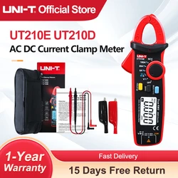 UNI-T UT210E UT210D AC DC Current Clamp Meter 100A Amperimetric Clamp Multimeter Digital Ammeter Pliers Electrician Tools