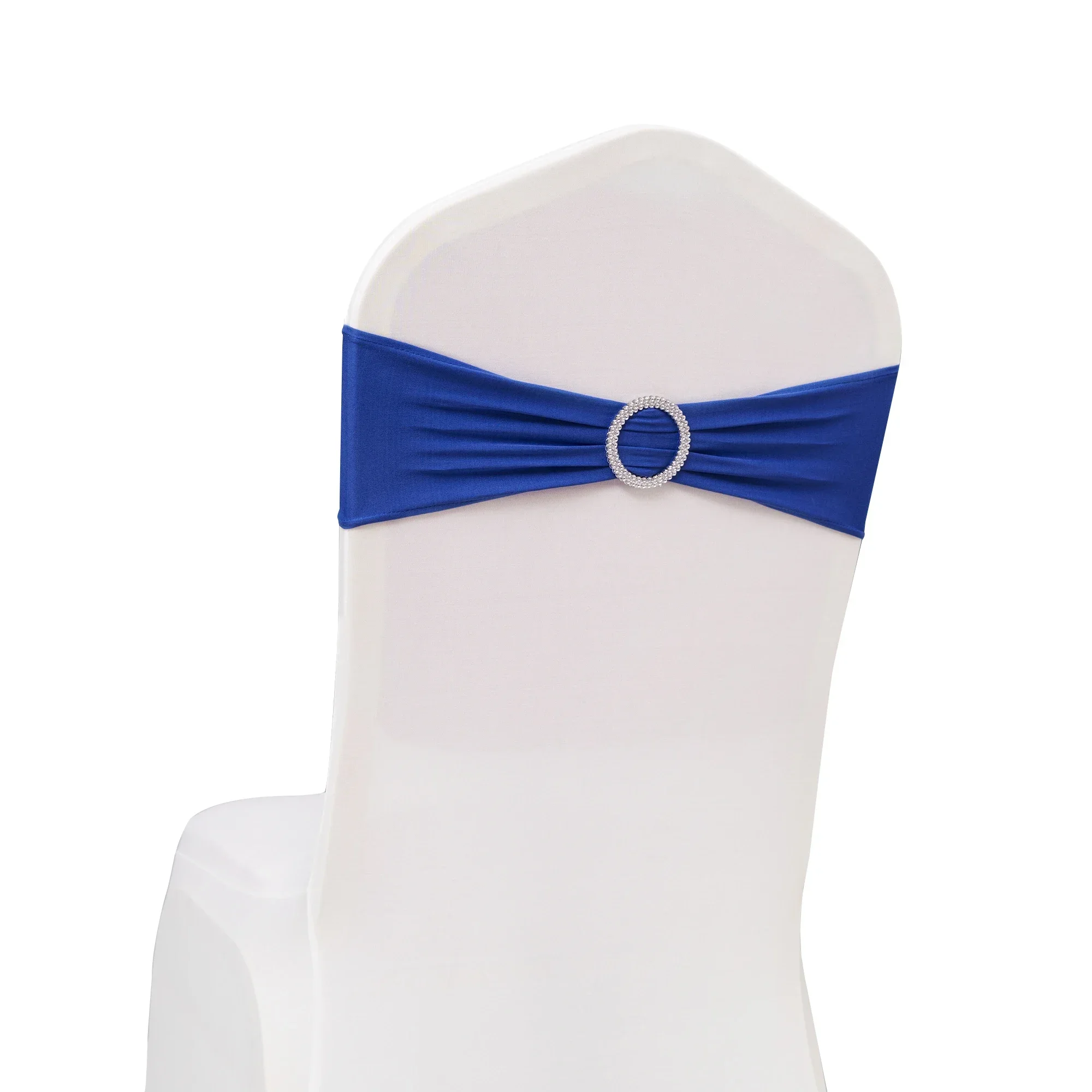 Chair Sashes Bows Wedding Lycra Chair Spandex Bands Stretch With Buckle For Chair Covers Decoration Party Dinner Banquet