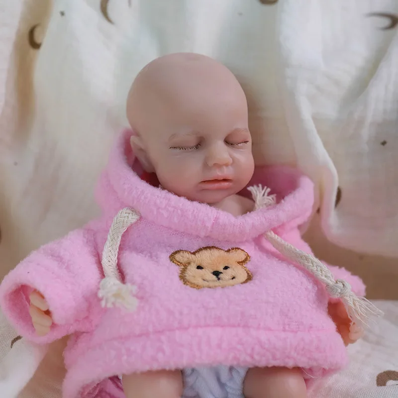 Bambola Reborn da 8 pollici Elijah con corpo in silicone solido Bambola d'arte fatta a mano Muñecas Bebes Para Niñas