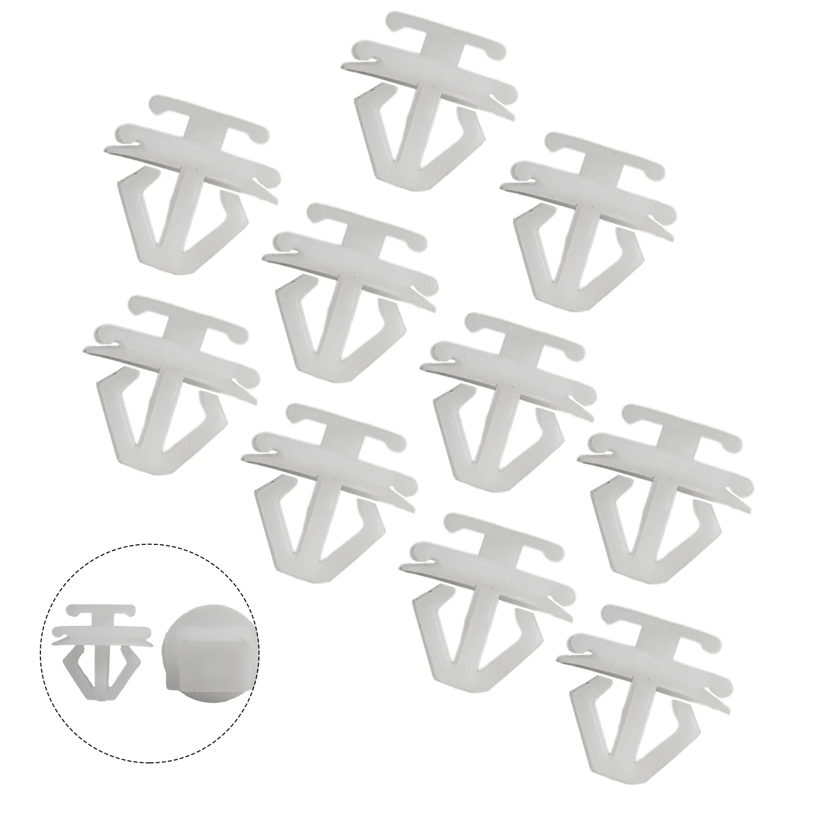 

10/20/50Pcs Front Grille Slam Panel Clips 6995X3, 6995-X3 For 106 206 306 307 806 Expert 6995X3 Fit Into Hole: 9 Mm Plastic Whit